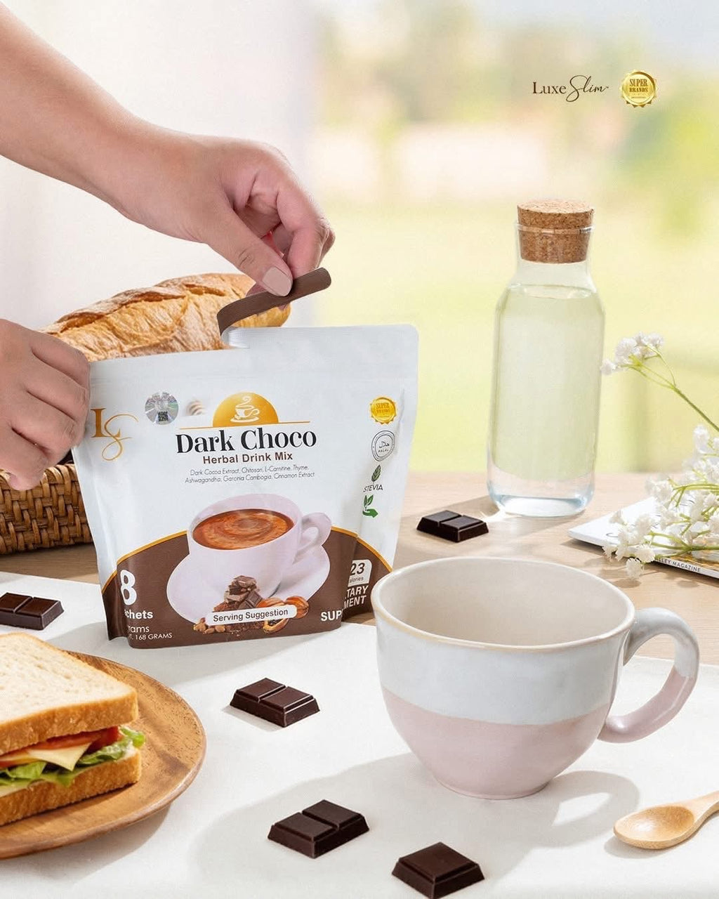 Lux slim Dark choco