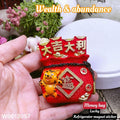 money bag wealth and abundance lucky magnet sticker
