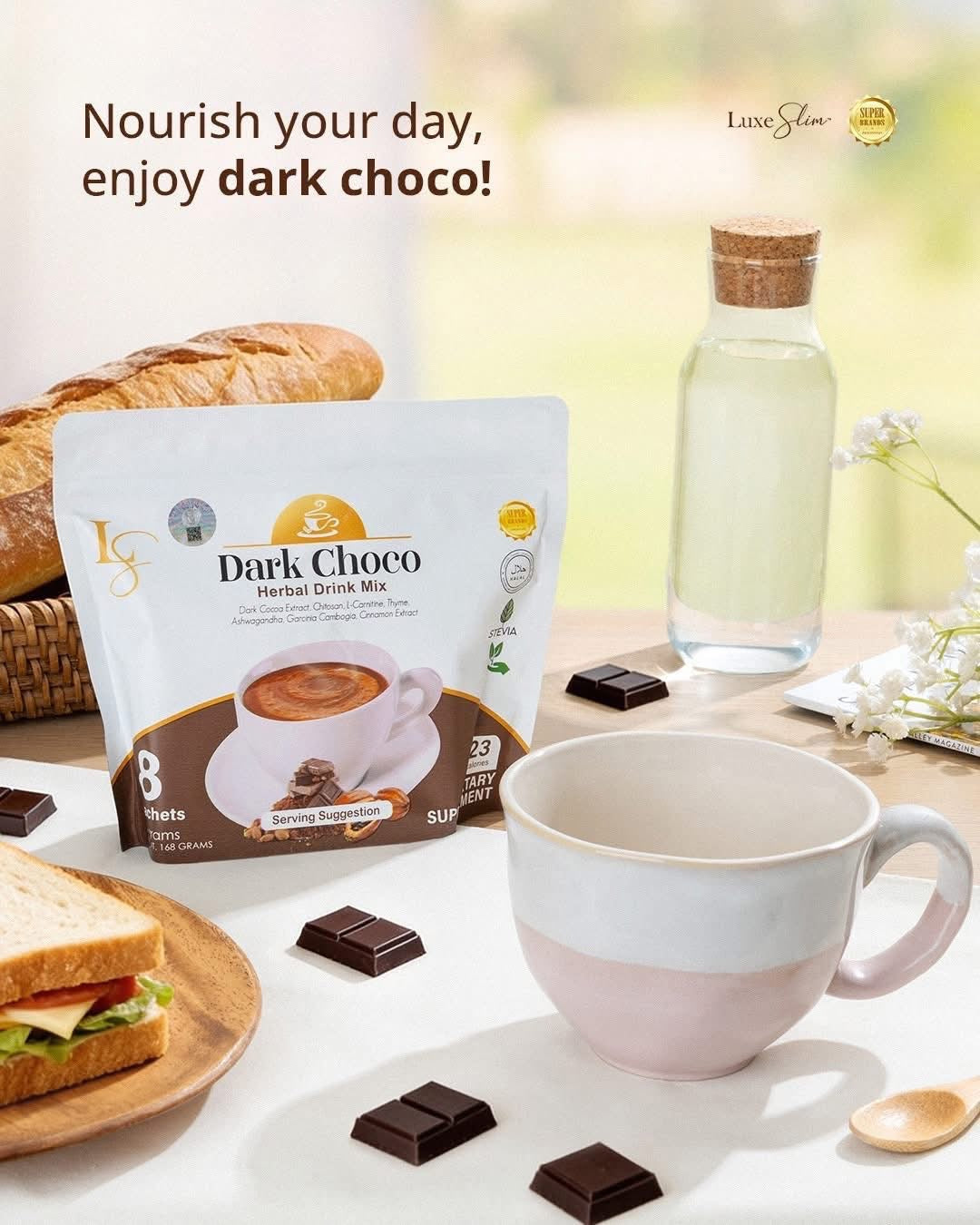 Lux slim Dark choco