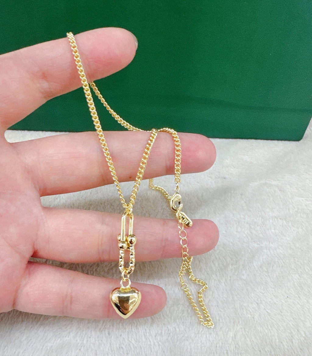 Thailand gold Heart necklace