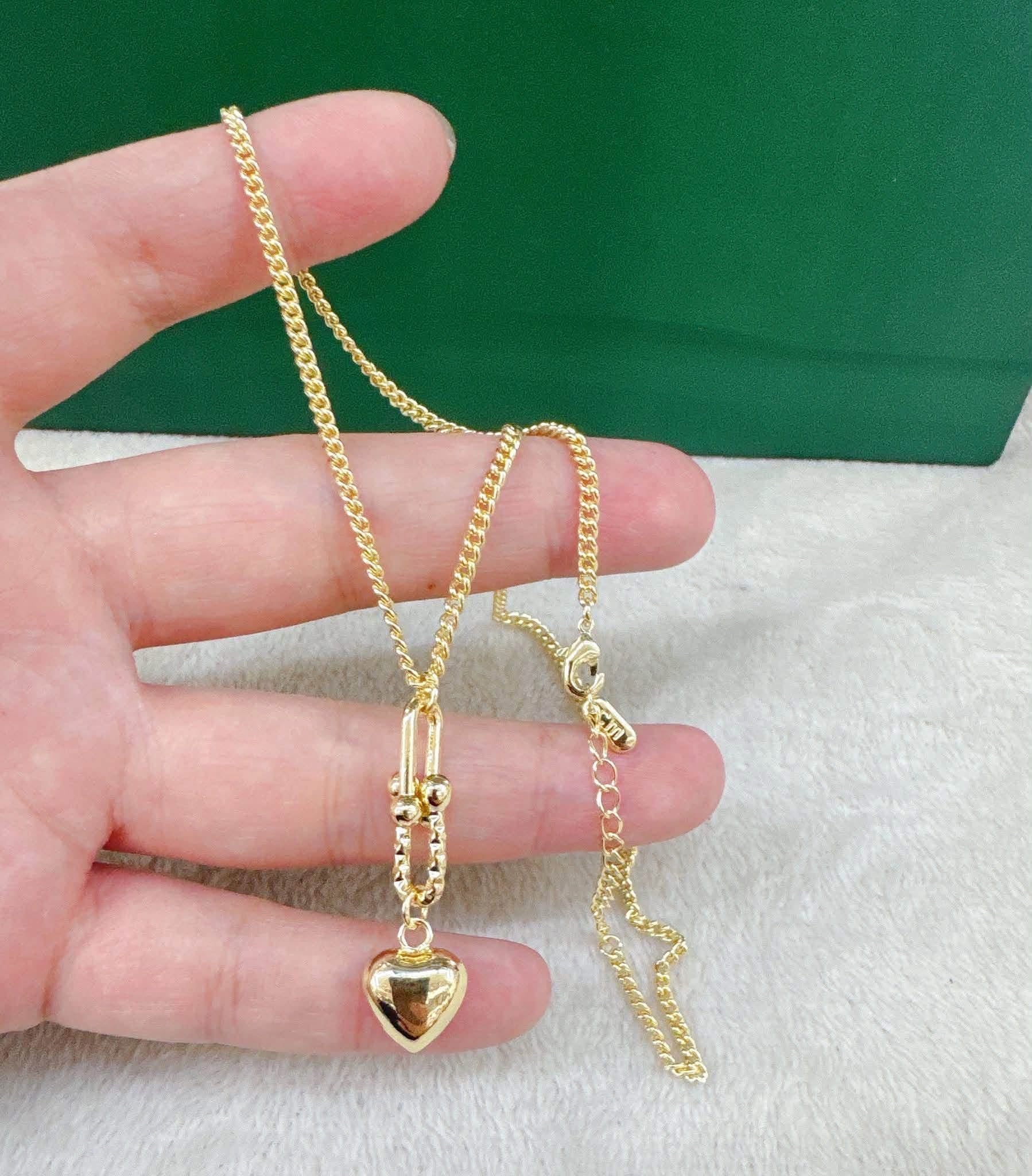 Thailand gold Heart necklace