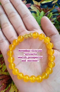 18k Saudi gold piyao citrine Bracelet