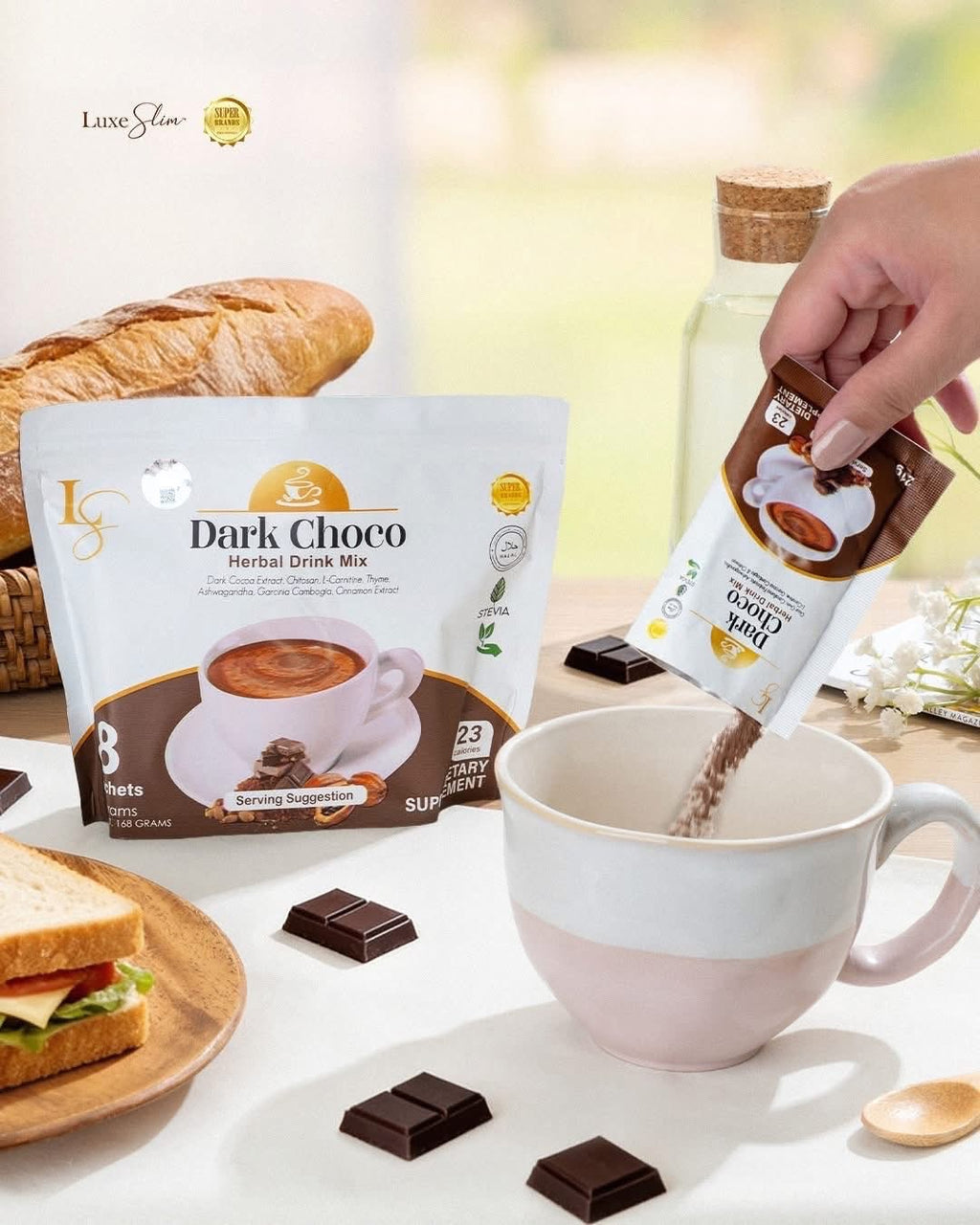 Lux slim Dark choco