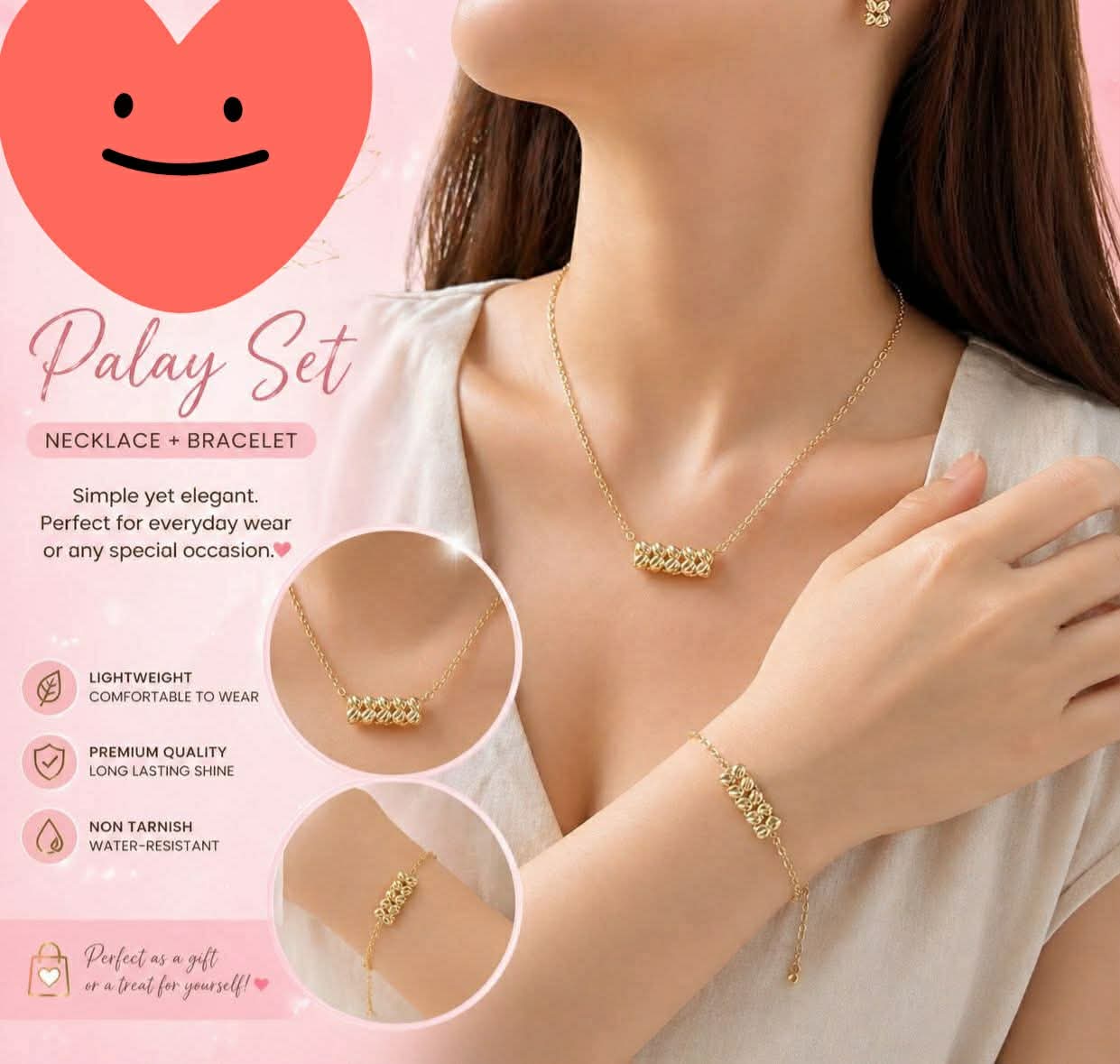 10k real gold palay set