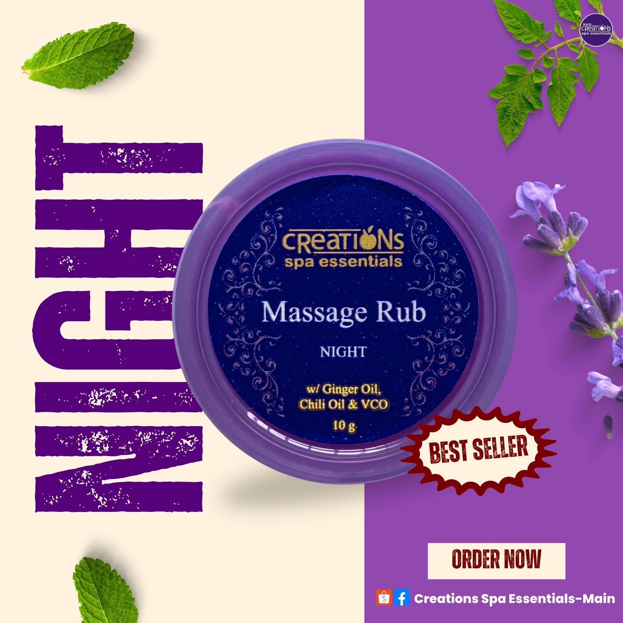 Massage rub Night – for deep relaxation