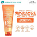 Luxe Organix - Niacinamide + “ TRANEXAMIC ACID “ Youthful Glow Whitening Serum Lotion SPF50 PA++++ 200ml - ( ORANGE )