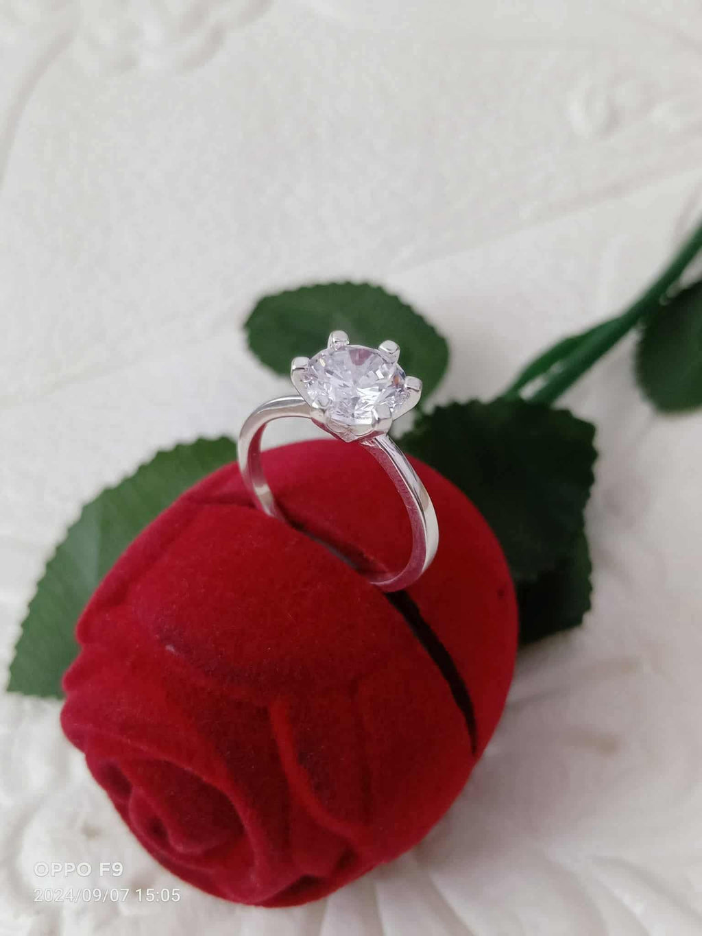 92.5 Pure Italy silver ring  Russian stones