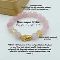 Rose quartz money magnet Piyao bracelet