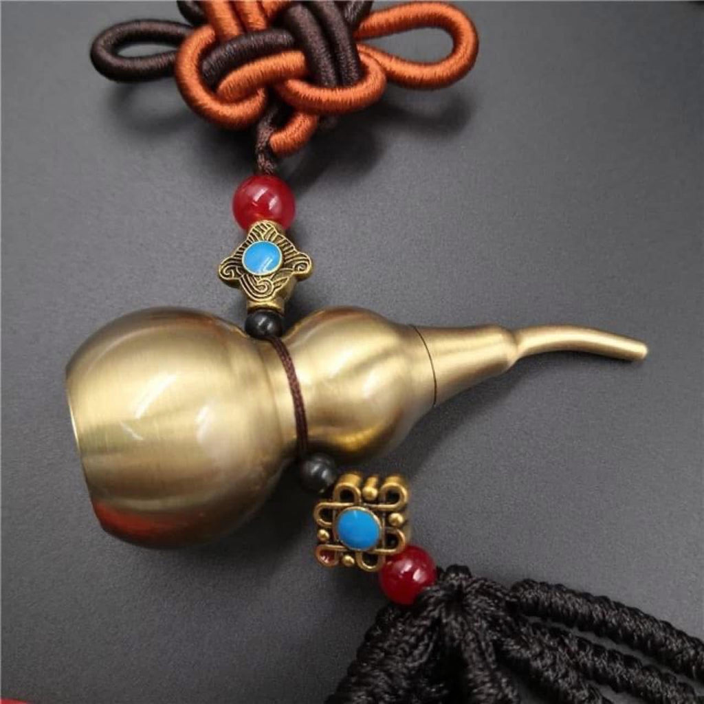 WOLOU CHARM W/ FIVE LUCKY COINS HANGING CHARM