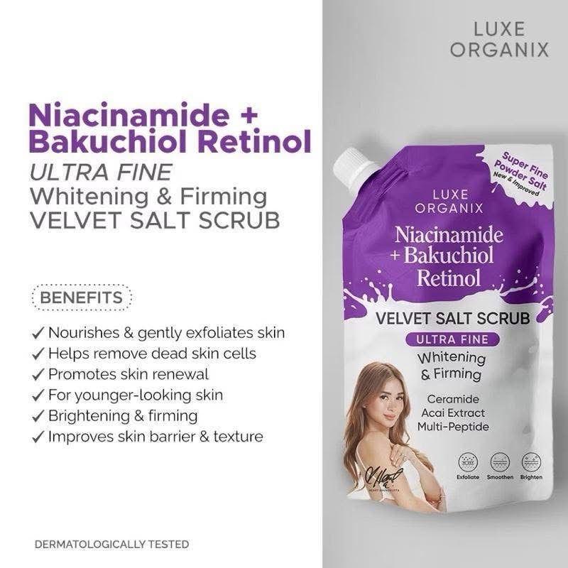 Niacinamide Bakuchiol velvet Body scrub