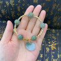 JADE W/ HEART OVER ALL GOOD LUCK
CHARM BRACELET