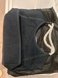 Blue denim ctote bag
