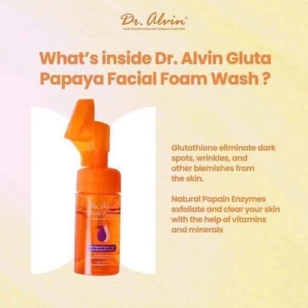 Dr. Alvin Gluta Papaya Facial Foam Wash