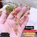 birthstone min rosary FOR CAR / MOTOR / ALTAR / BAG / celphone🌈