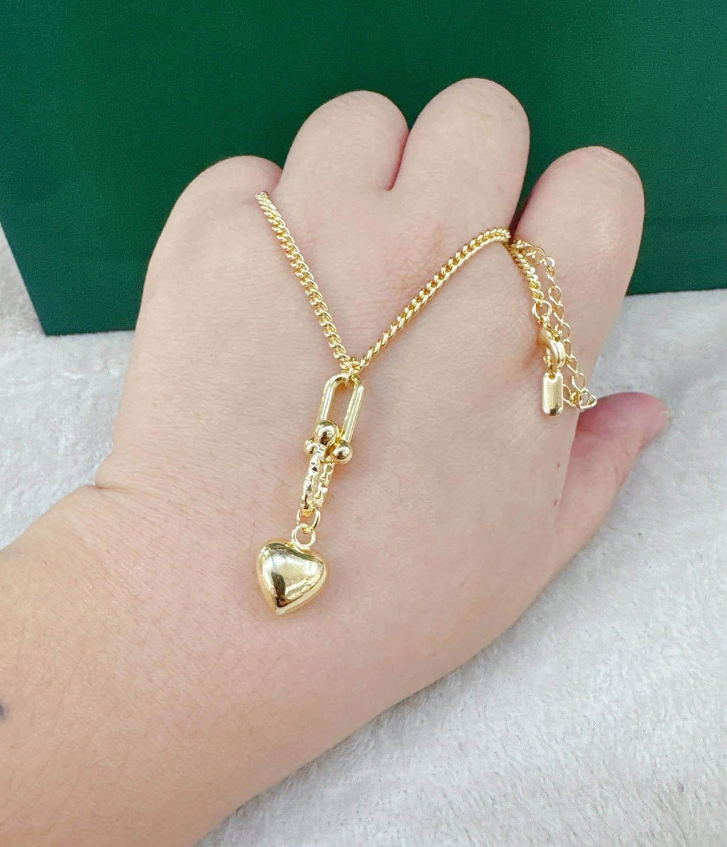 Thailand gold Heart necklace