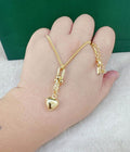 Thailand gold Heart necklace
