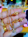 10k Us gold heart set