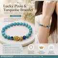 Blue Turquoise with money piyao bracelet