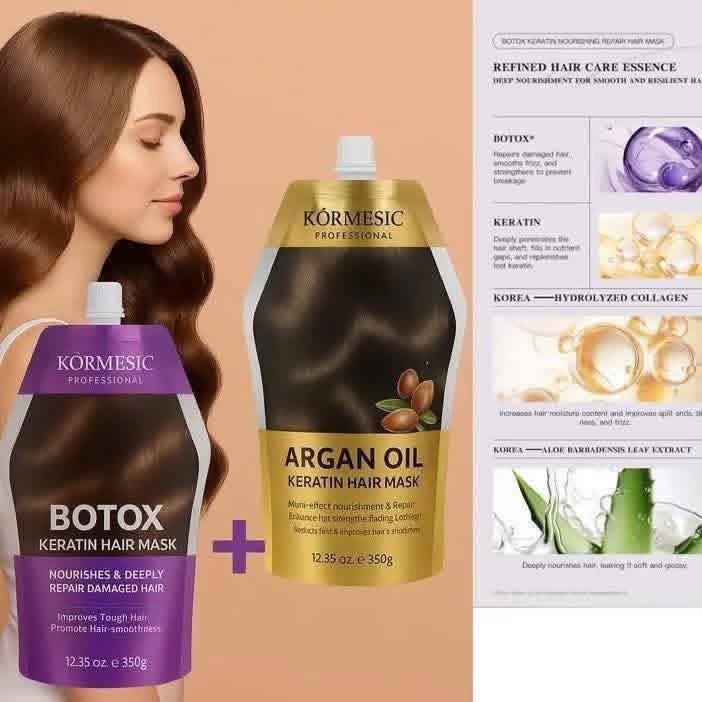 Botox Keratin Hair Mask and Agran Oil  Keratin Hair Mask