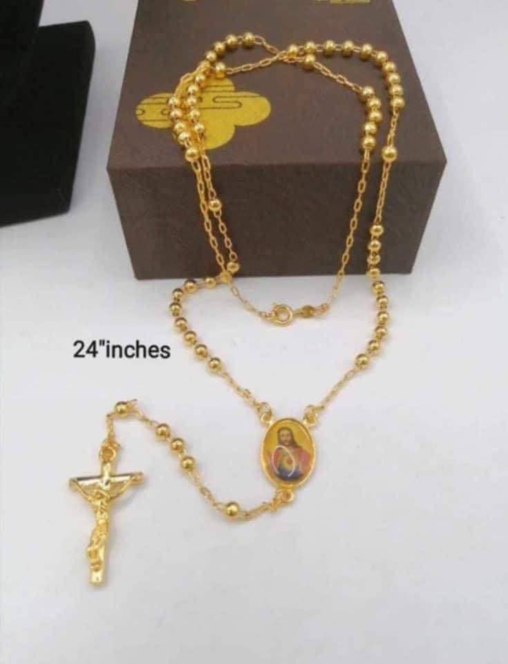 Thailand gold Rosary necklace