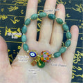 EVIL EYE IN JADE CHARM BRACELET