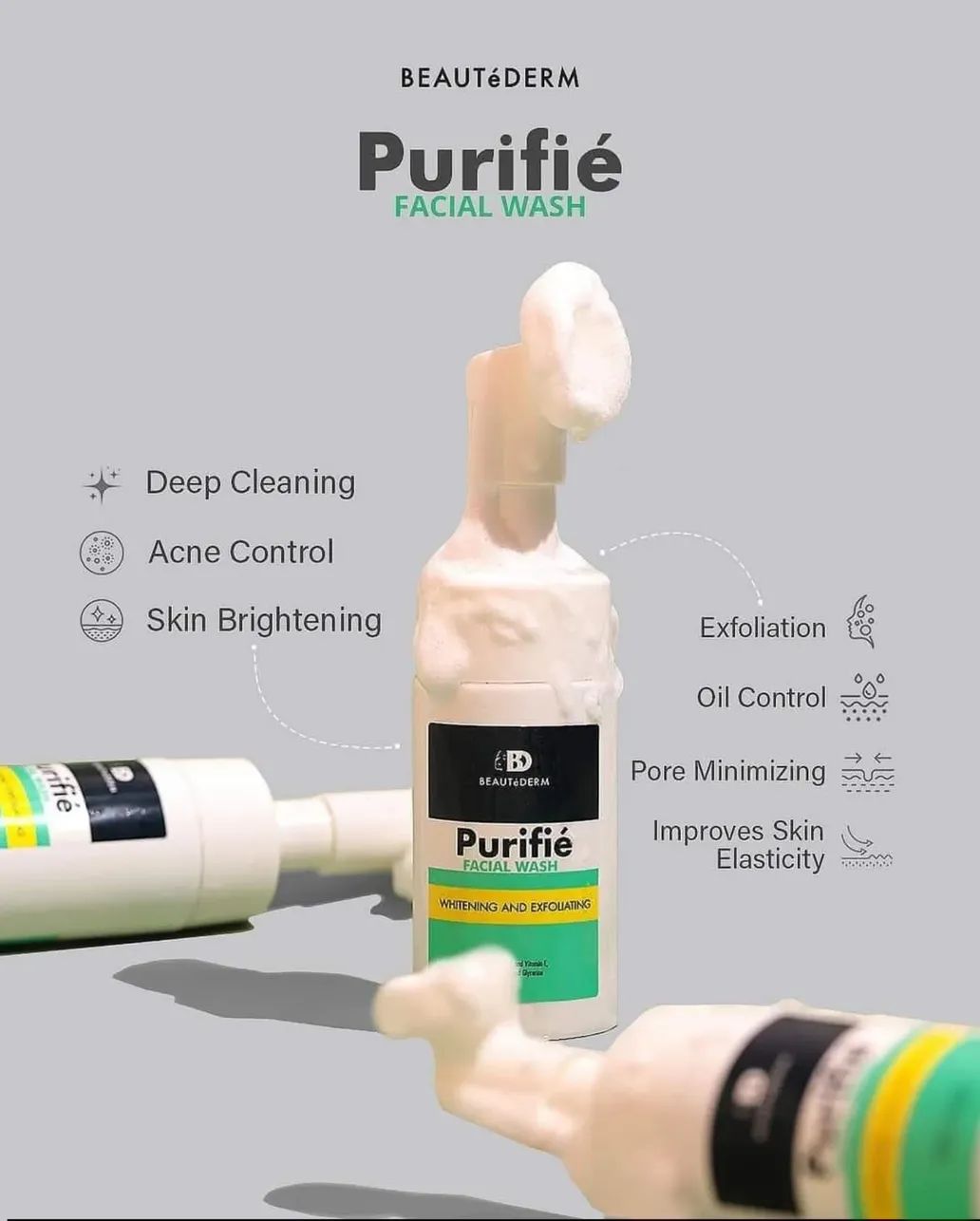 Beautederm  facial cleanser brush