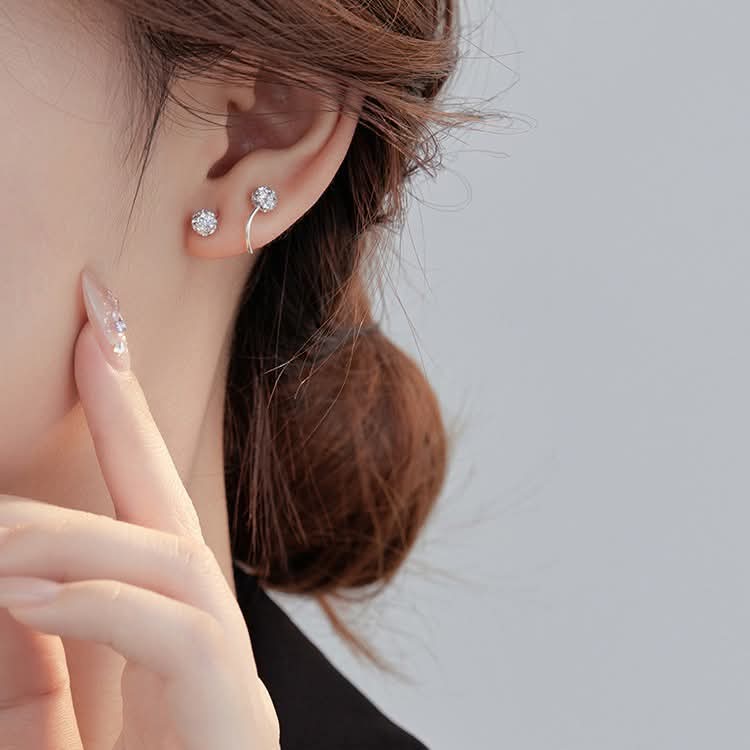 92.5 pure italy  real silver necklace  and earrings