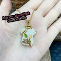 Jade over all good lucky charm necklace