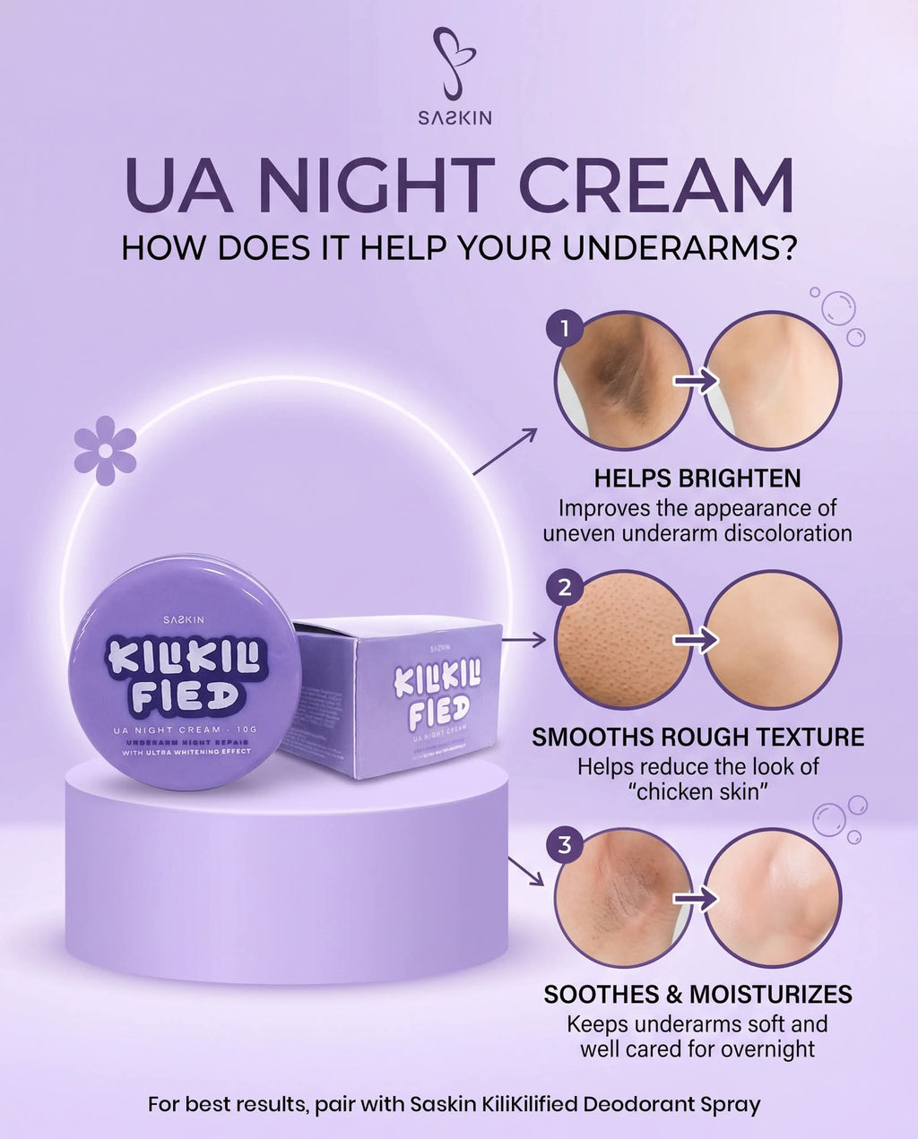 Kili fied under arm cream