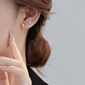 Ball stud earrings 92.5 pure italy silver