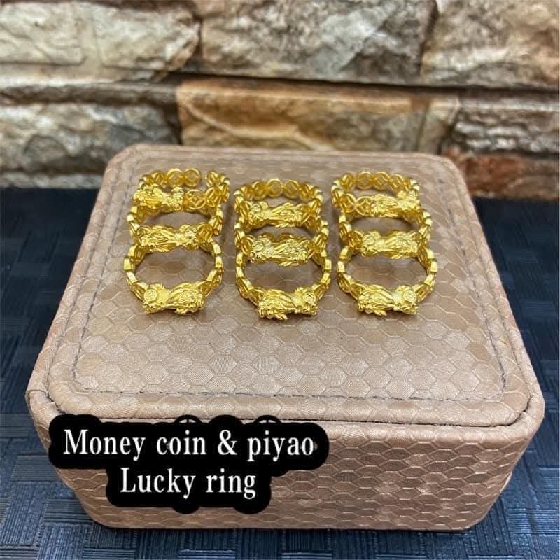 Piyao money catcher & money coin lucky ring