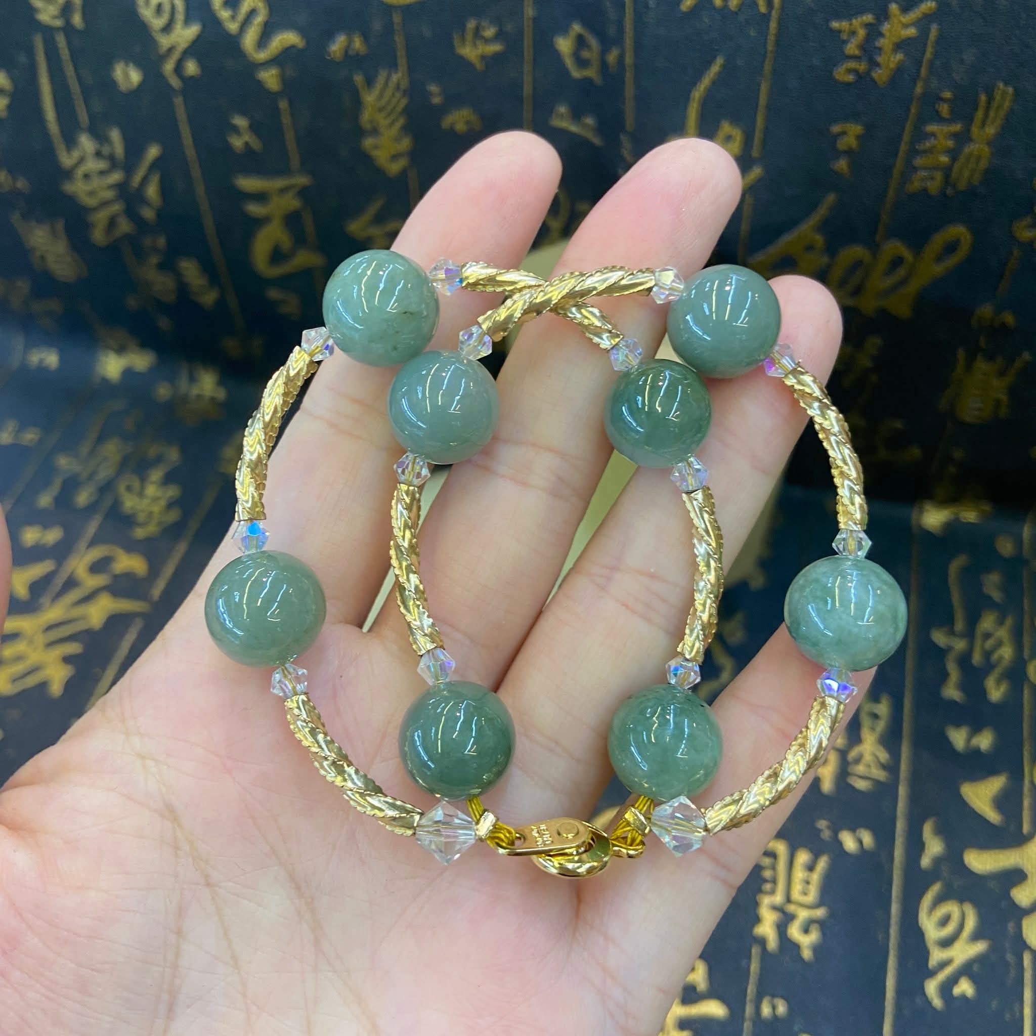 JADE W/ HEART OVER ALL GOOD LUCK