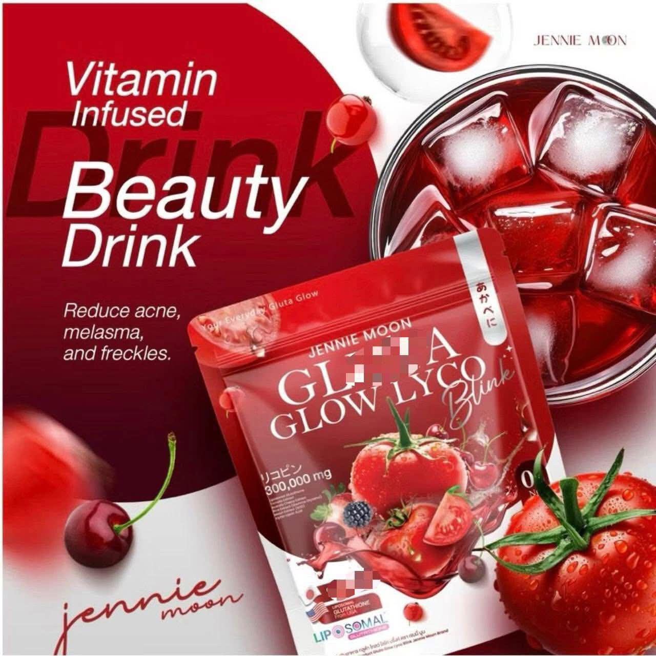 Glow from the inside out with Jennie Moon Gluta Glow Lyco Drink!