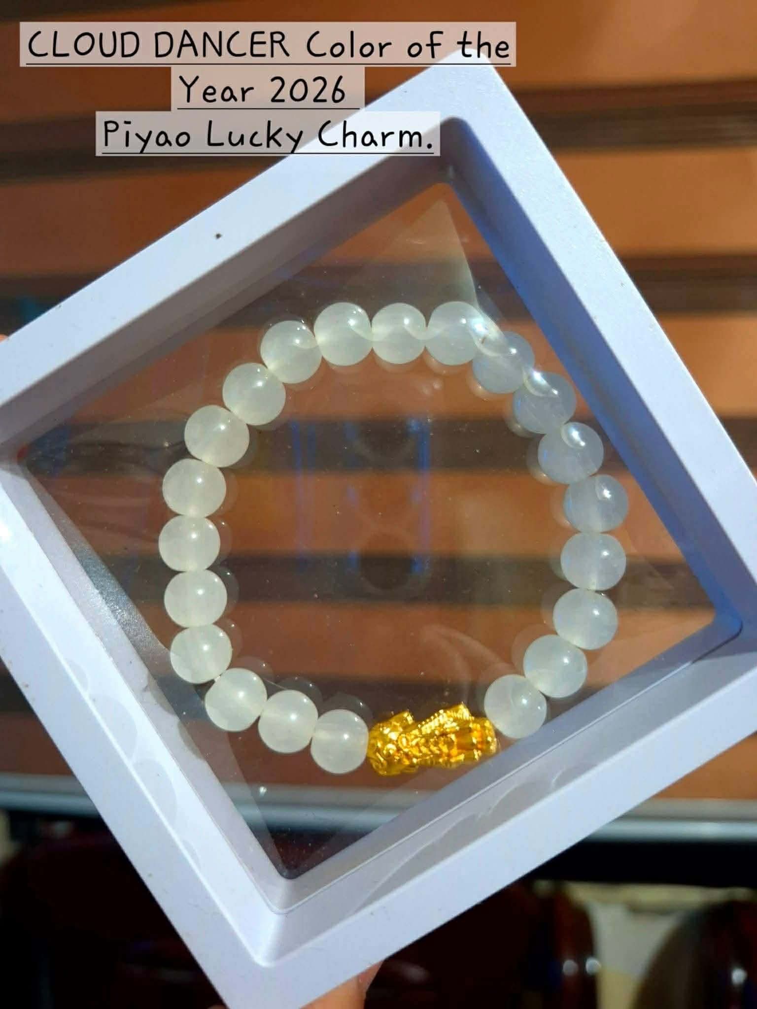 CLOUD DANCER Color of the Year 2026 Piyao Lucky Charm Bracelet. Pang regalo nyo, pang give away or pang personal used. Magsuot tyo ng gantong Lucky Charm sa pagpasok ng 2026