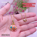 Lucky elephant fertility luck lucky stainless necklace