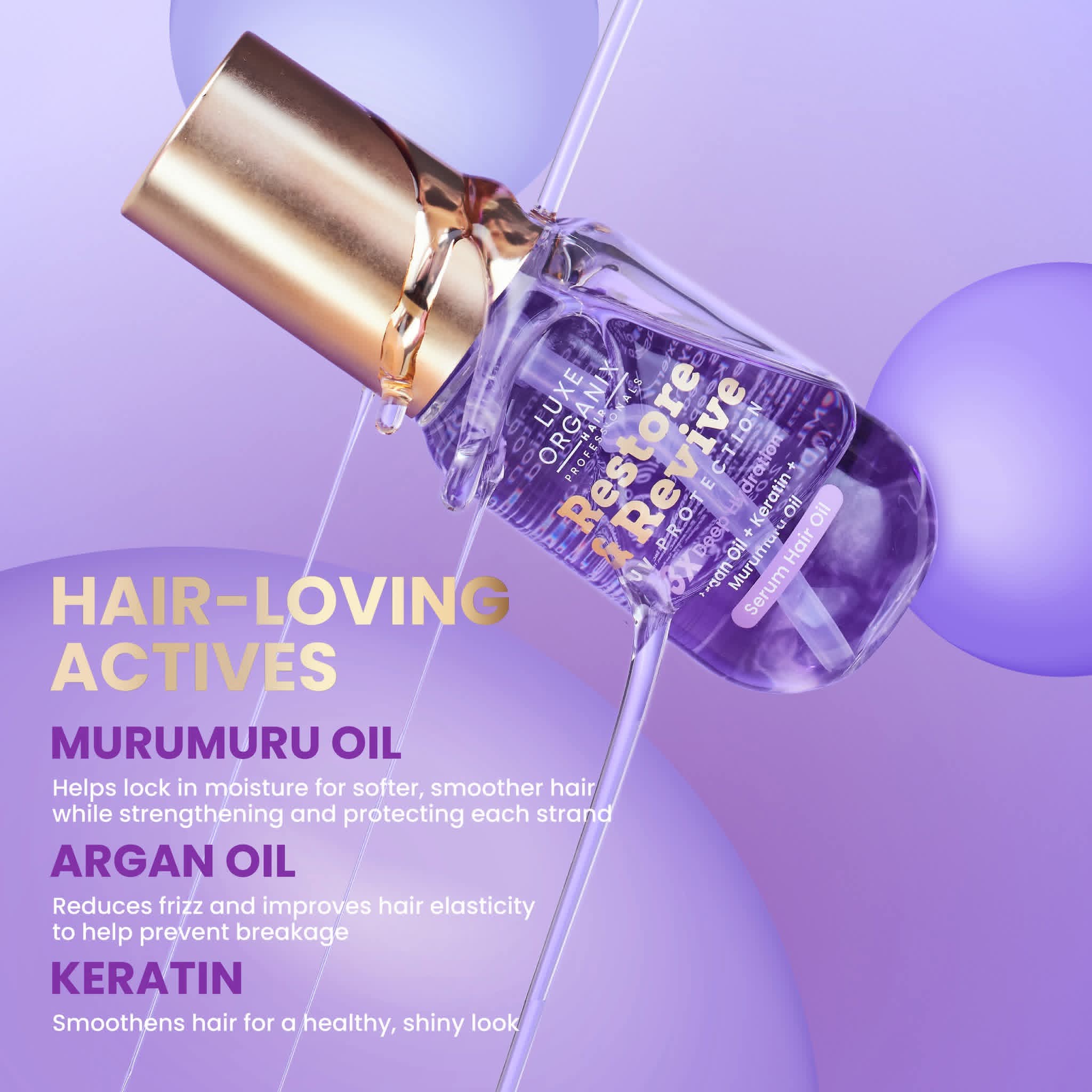 Restore & Revive Serum Hair lux organix