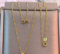 18k Saudi gold Figaro necklace