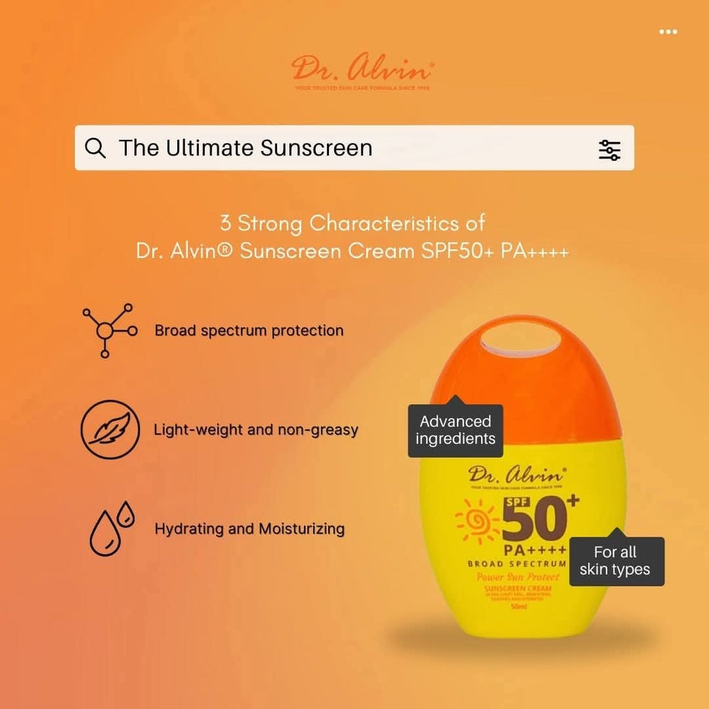Dr Alvin  sunscreen