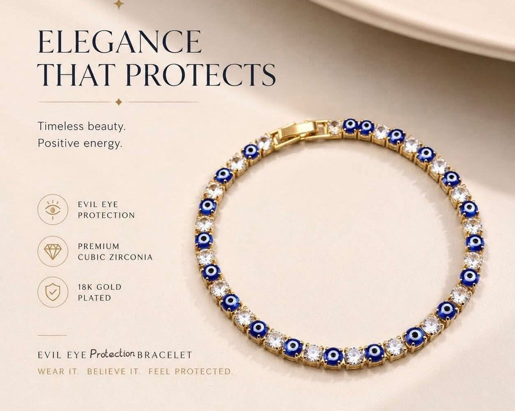 evil eye protection charms bracelet