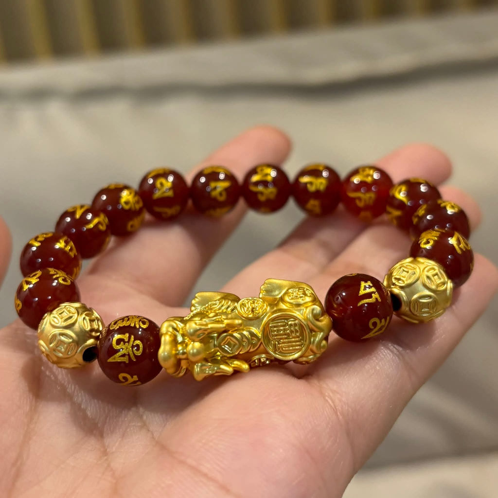 10k piyao red  bracelet