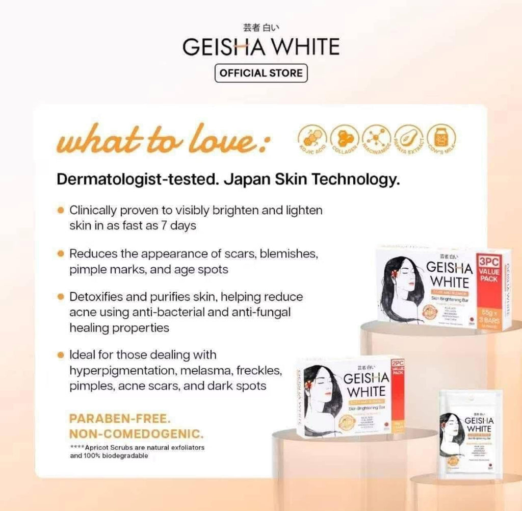 Geisha white intense soap