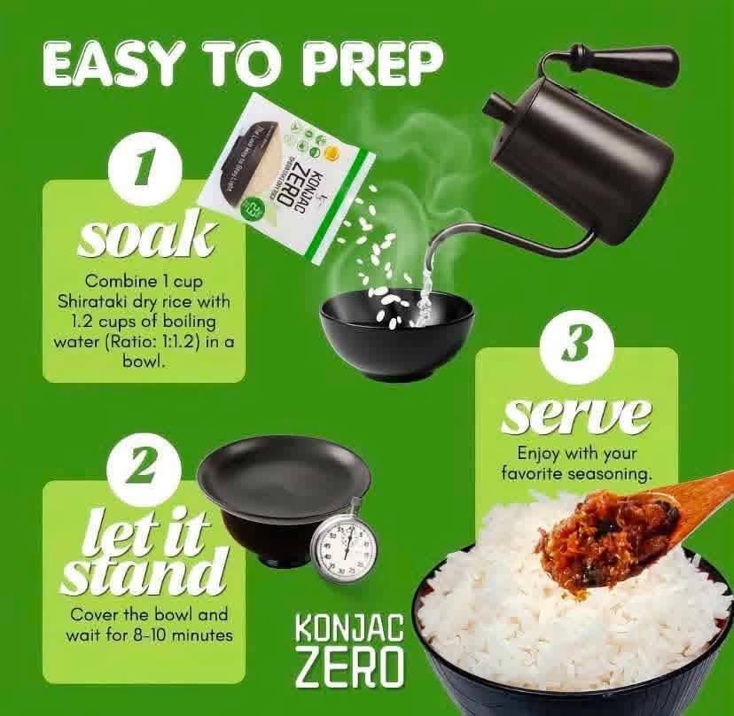 Konjac Zero shirataki  rice