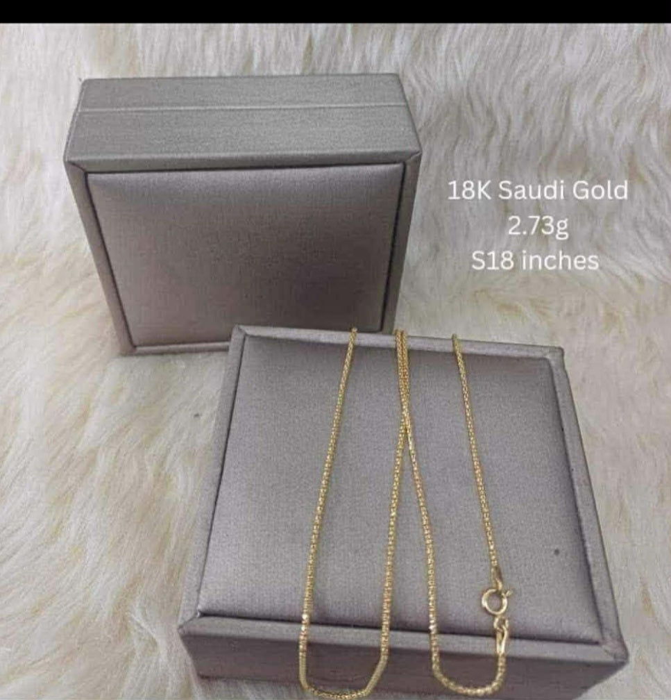 18k saudi  necklace