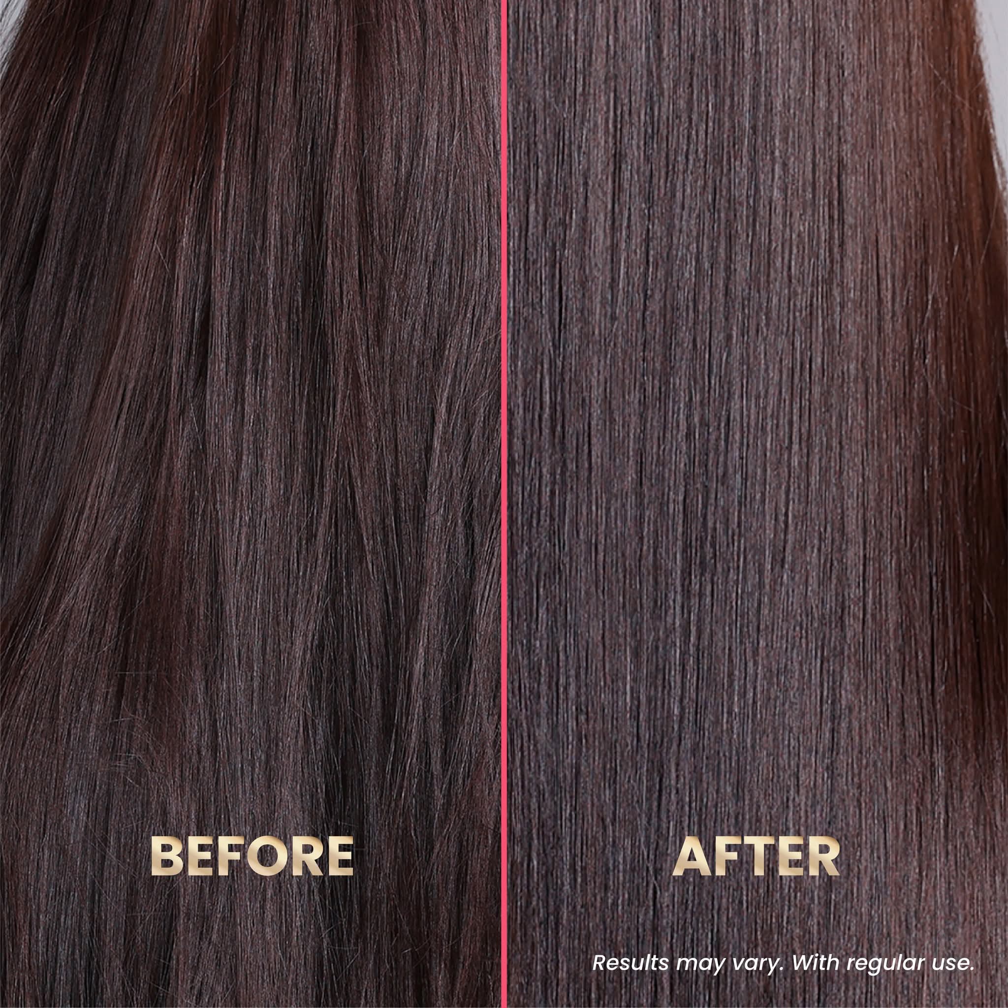 Luxe skin  straight  and smooth hair shine