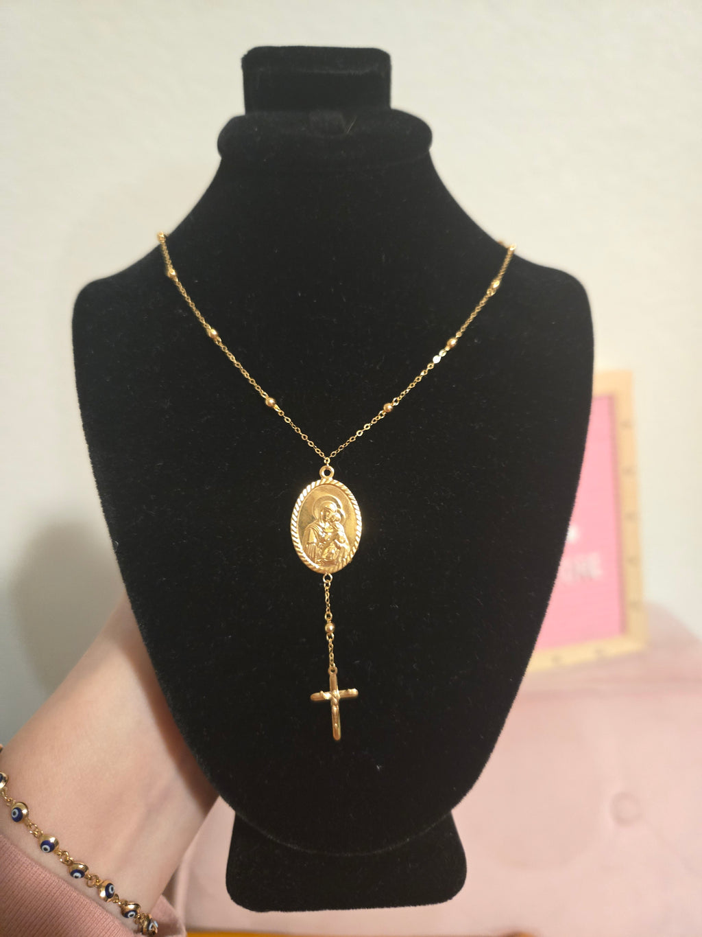 Rosary necklace  18k saudi gold pawnble