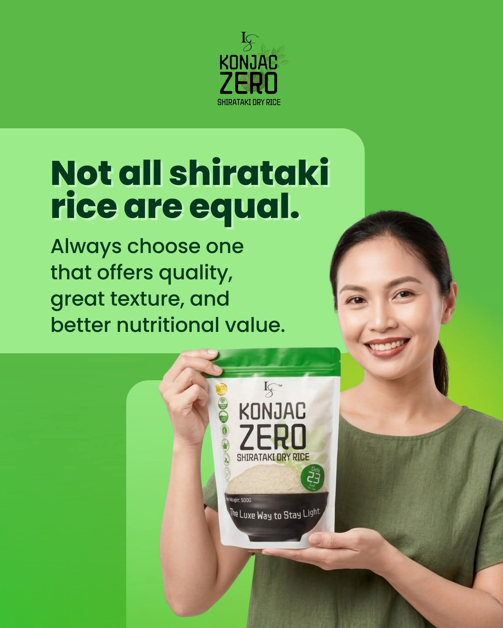 Konjac Zero shirataki  rice