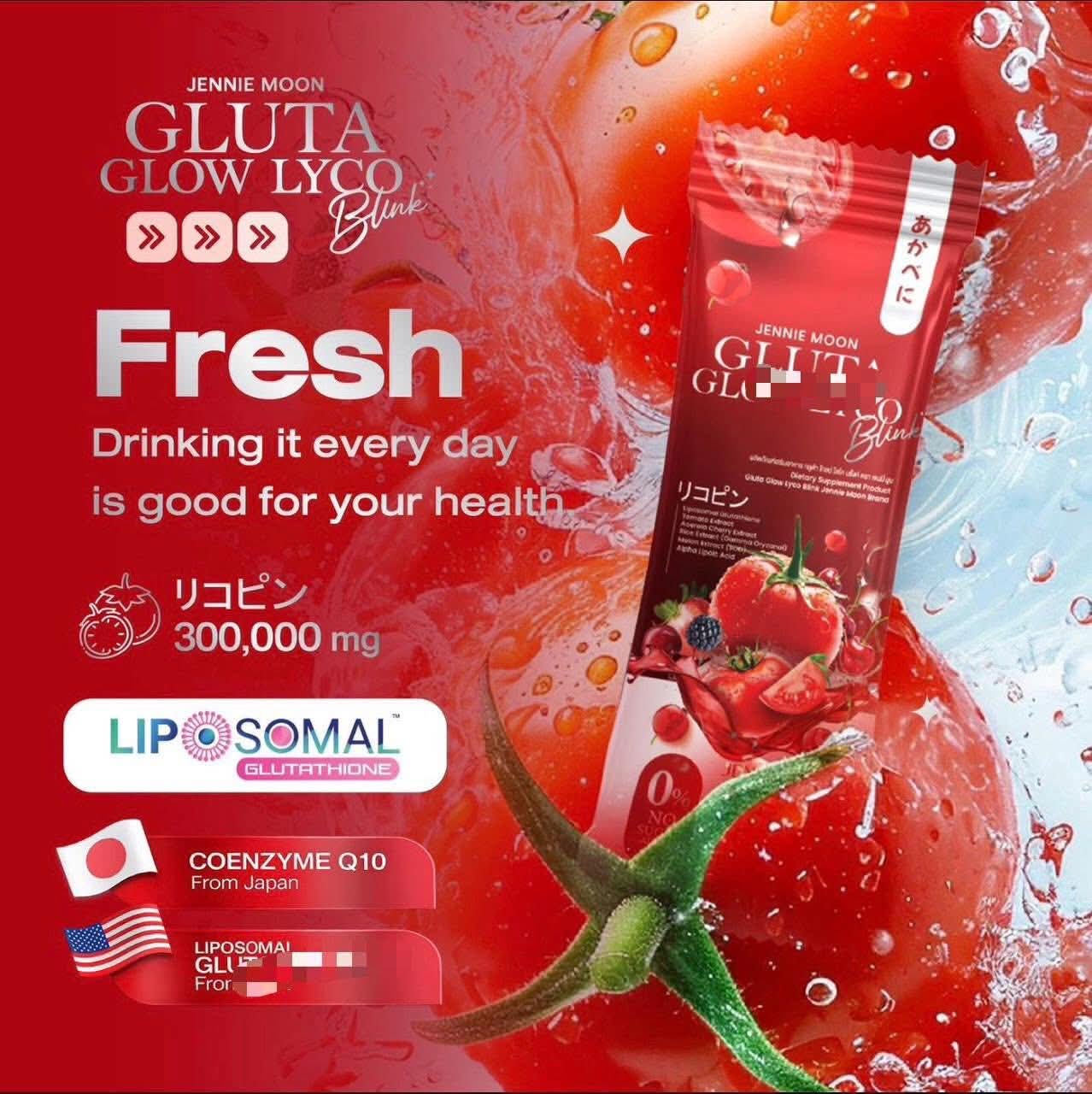 Glow from the inside out with Jennie Moon Gluta Glow Lyco Drink!