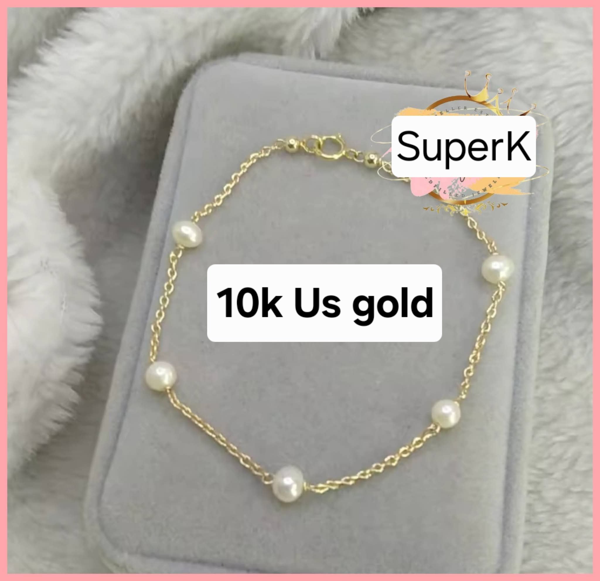 10k Us gold pearl bracelet