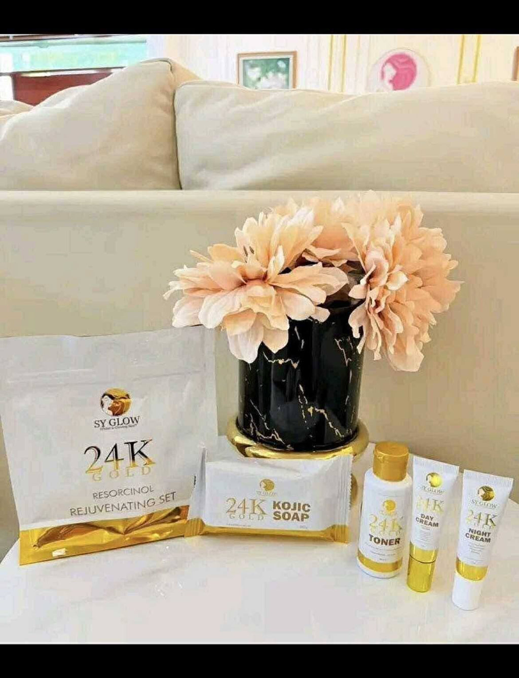 SY GLOW 24K GOLD RESORCINOL REJUVENATING SET