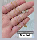 18k saudi gold set min flower set